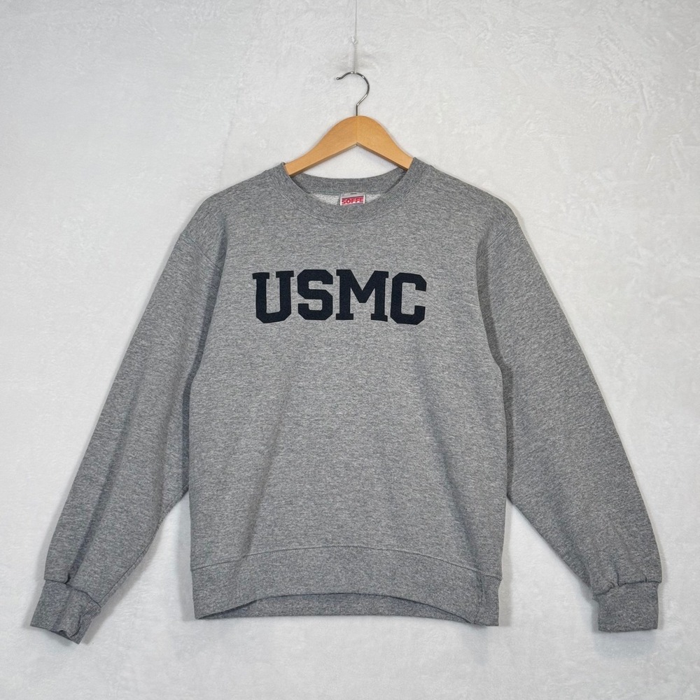 Vintage 90s Soffe Gray USMC Sweatshirt Small